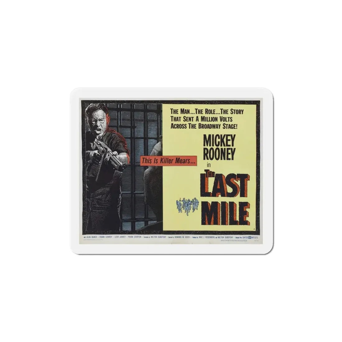 The Last Mile 1959 v2 Movie Poster Refrigerator Magnet - The Sticker Space