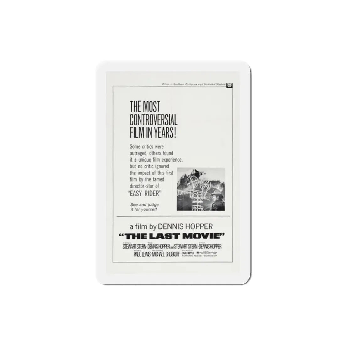 The Last Movie 1971 Movie Poster Refrigerator Magnet 2 Inch - The Sticker Space