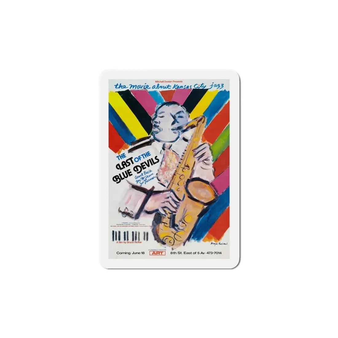 The Last of the Blue Devils 1980 Movie Poster Refrigerator Magnet 6 Inch - The Sticker Space