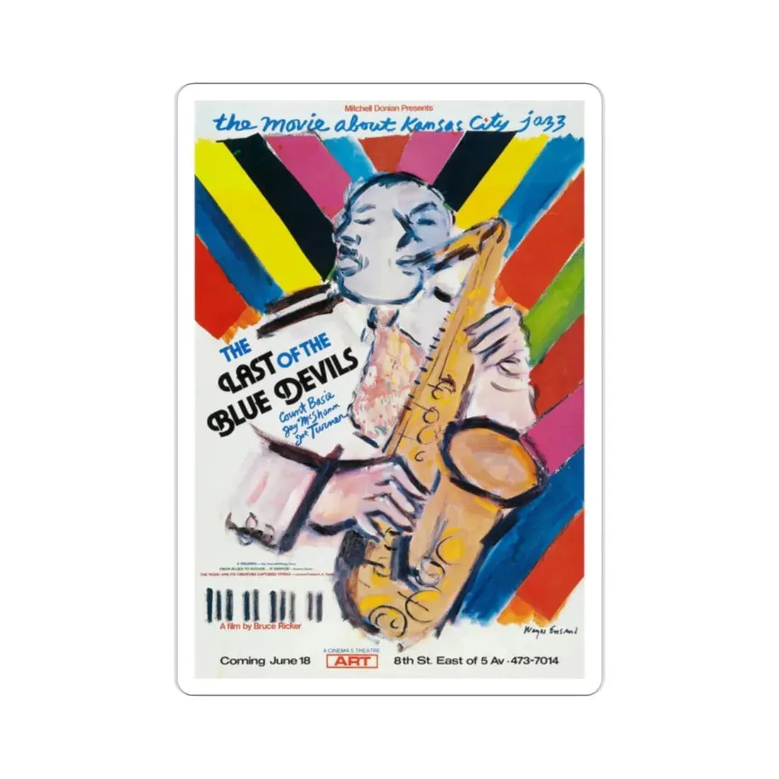 The Last of the Blue Devils 1980 Movie Poster STICKER Vinyl Die-Cut Decal 2 Inch - The Sticker Space