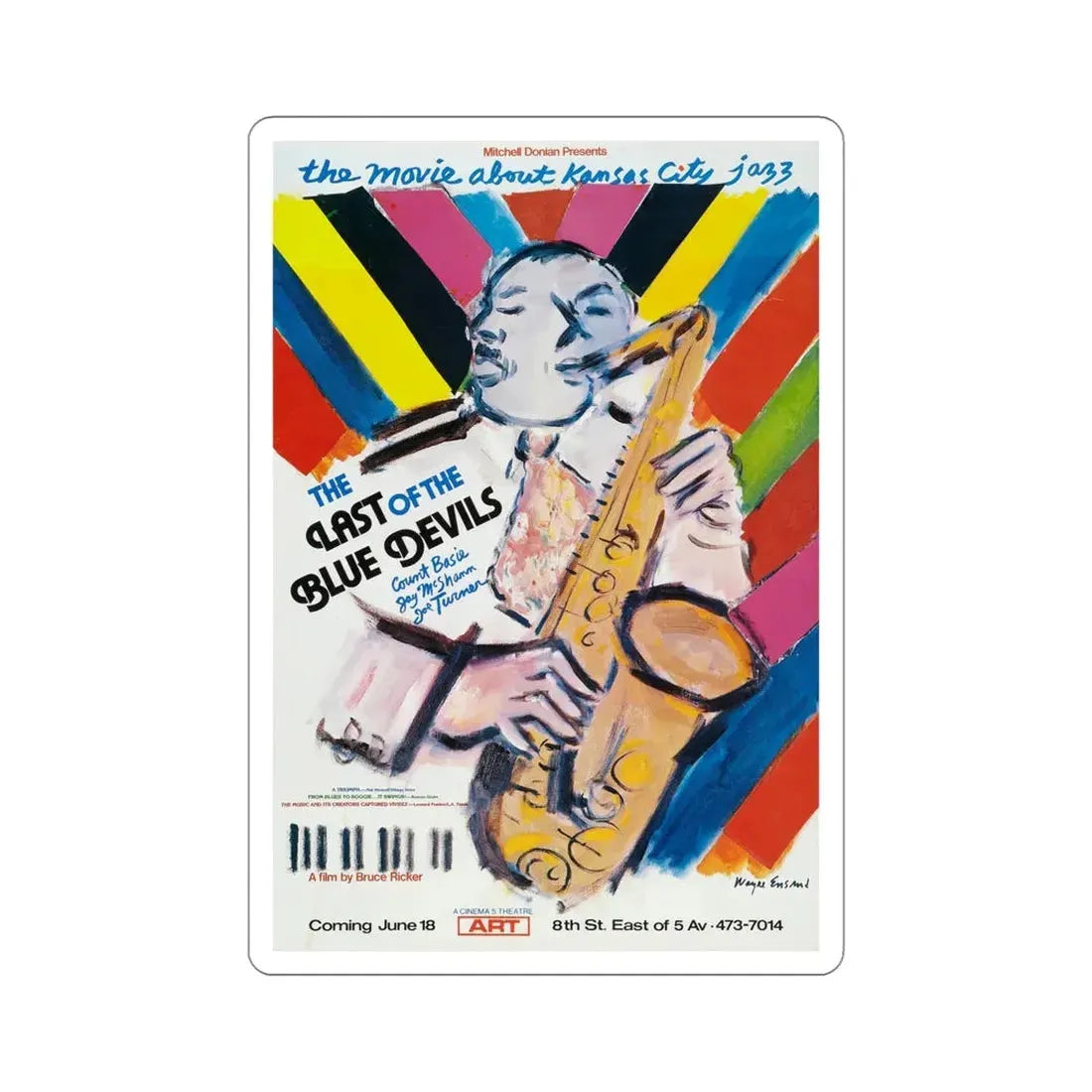 The Last of the Blue Devils 1980 Movie Poster STICKER Vinyl Die-Cut Decal 5 Inch - The Sticker Space