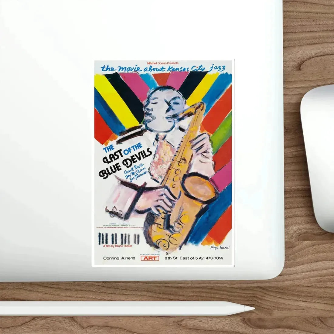 The Last of the Blue Devils 1980 Movie Poster STICKER Vinyl Die-Cut Decal - The Sticker Space