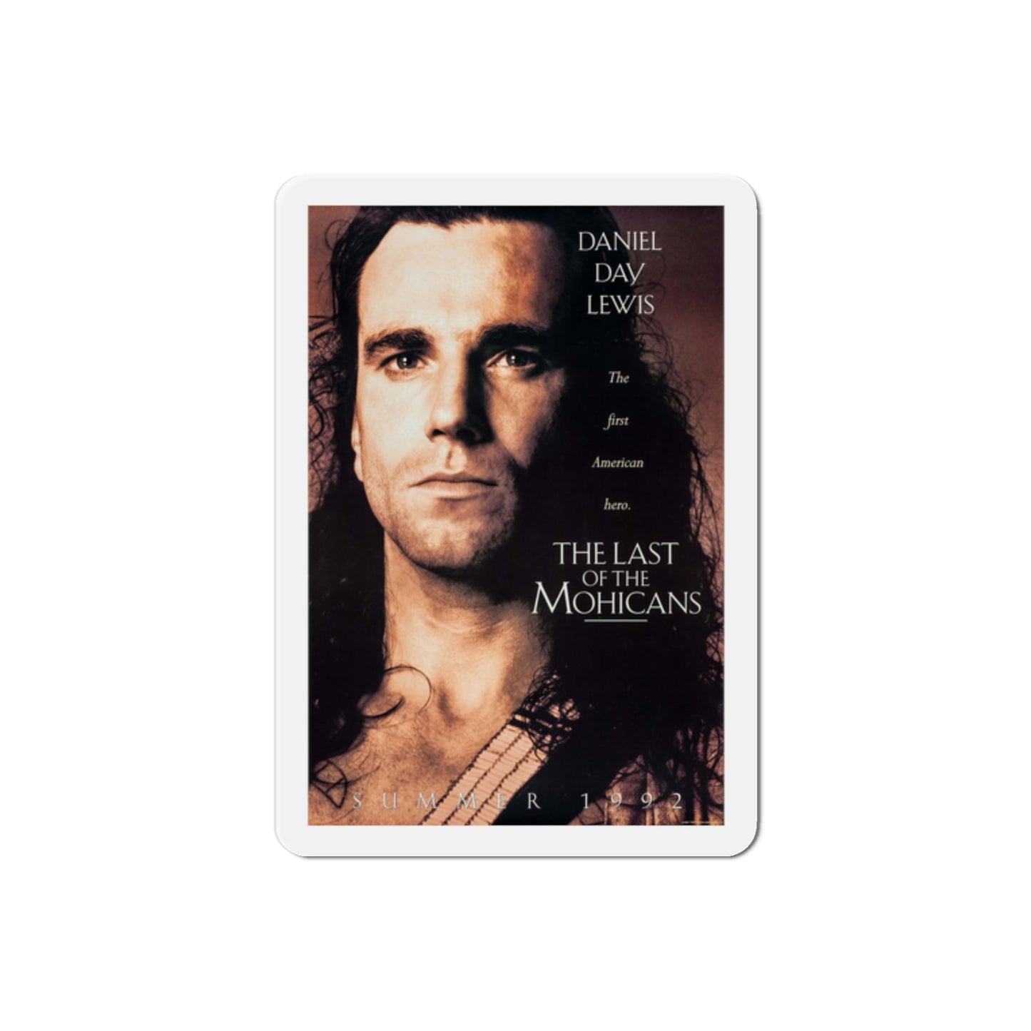 The Last of the Mohicans 1992 Movie Poster Die-Cut Magnet-2" x 2"-The Sticker Space