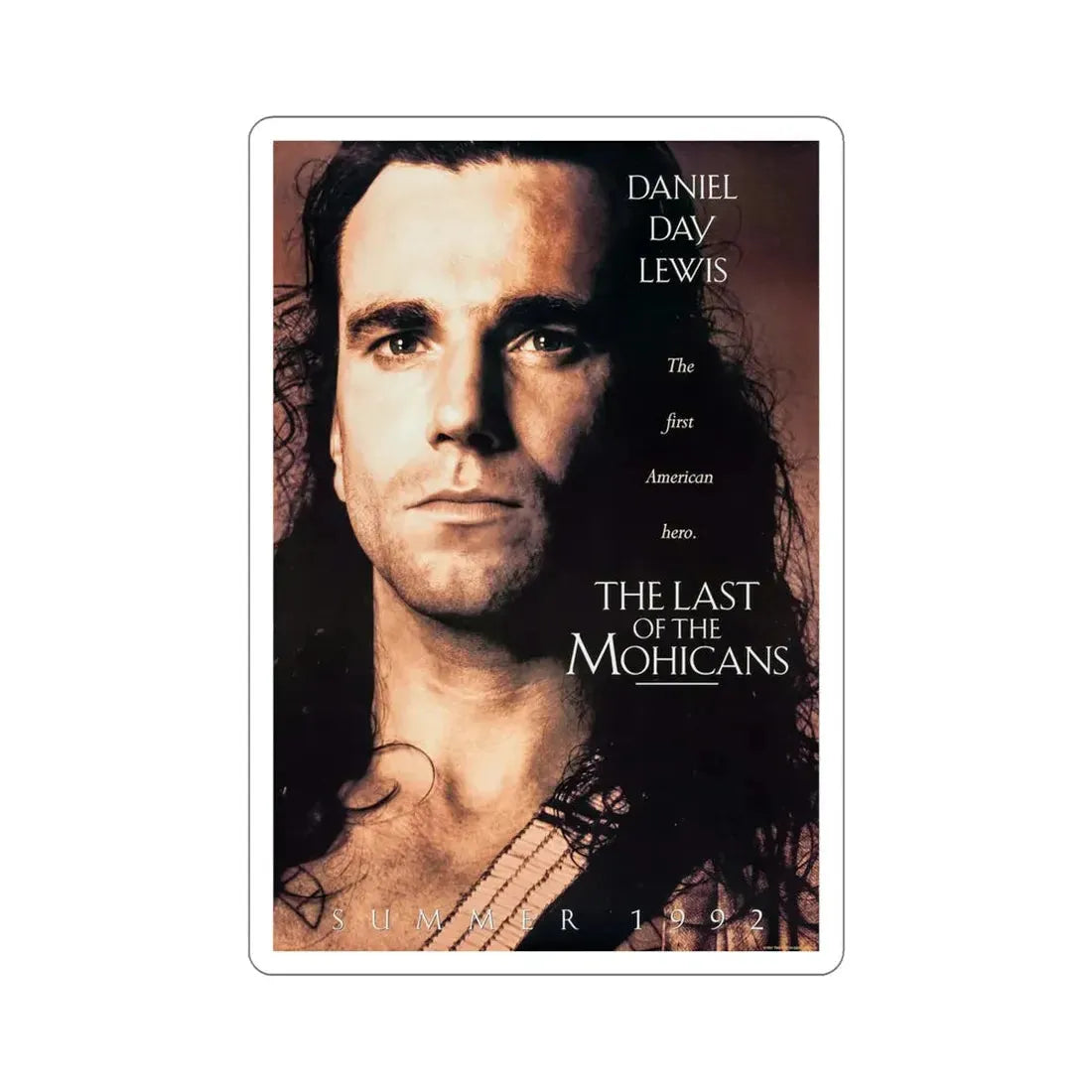 The Last of the Mohicans 1992 Movie Poster STICKER Vinyl Die-Cut Decal 6 Inch - The Sticker Space