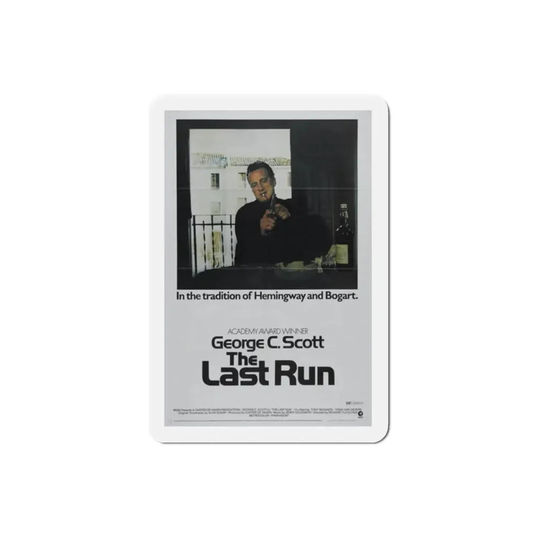 The Last Run 1971 Movie Poster Refrigerator Magnet 2 Inch - The Sticker Space