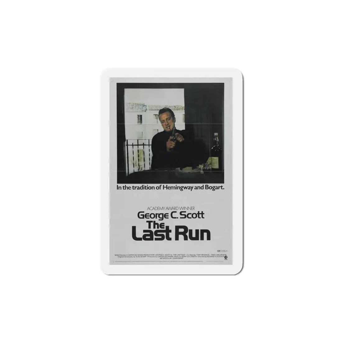 The Last Run 1971 Movie Poster Refrigerator Magnet 4 Inch - The Sticker Space