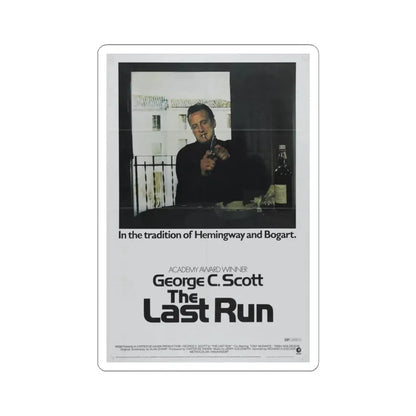 The Last Run 1971 Movie Poster - STICKER Vinyl Kiss-Cut Decal 4 Inch White - The Sticker Space
