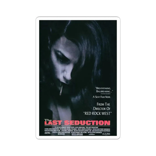 The Last Seduction 1994 Movie Poster - STICKER Vinyl Kiss-Cut Decal 2 Inch White - The Sticker Space