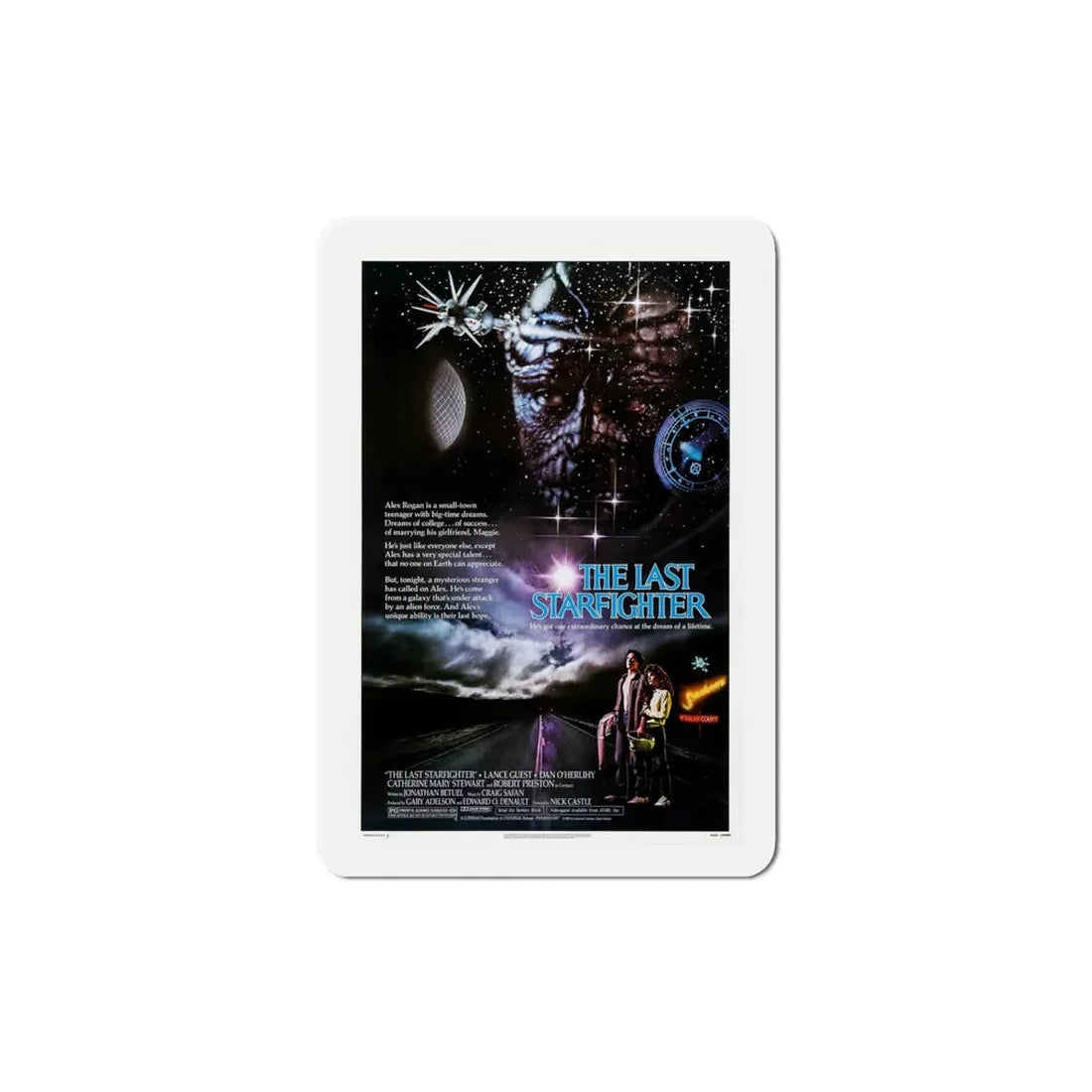 The Last Starfighter 1984 Movie Poster Refrigerator Magnet 4 Inch - The Sticker Space
