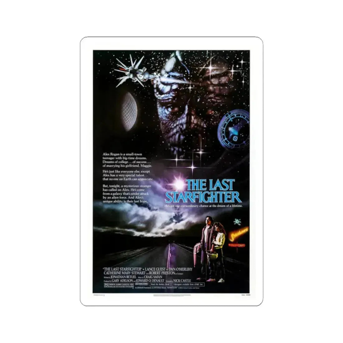The Last Starfighter 1984 Movie Poster - STICKER Vinyl Kiss-Cut Decal - The Sticker Space