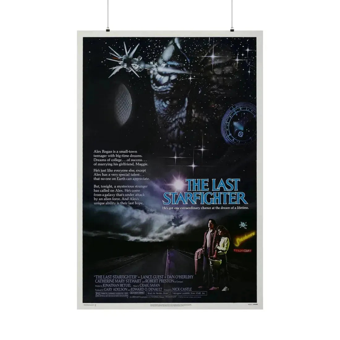 THE LAST STARFIGHTER 1984 - Paper Movie Poster 36" x 54" Matte - The Sticker Space