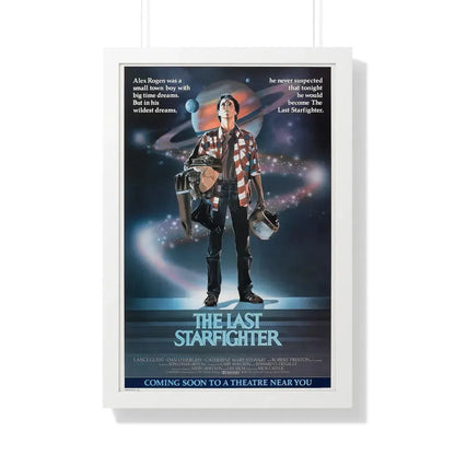 THE LAST STARFIGHTER (TEASER) 1984 - Framed Movie Poster 20" x 30" White - The Sticker Space