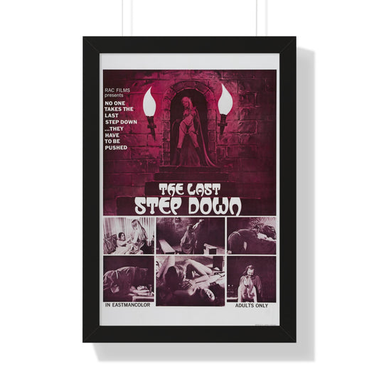 THE LAST STEP DOWN 1970 - Framed Movie Poster-16″ x 24″-The Sticker Space