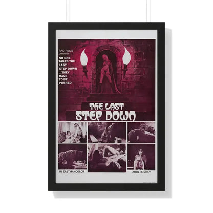 THE LAST STEP DOWN 1970 - Framed Movie Poster 20" x 30" Black - The Sticker Space