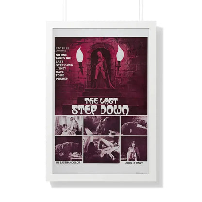 THE LAST STEP DOWN 1970 - Framed Movie Poster 20" x 30" White - The Sticker Space
