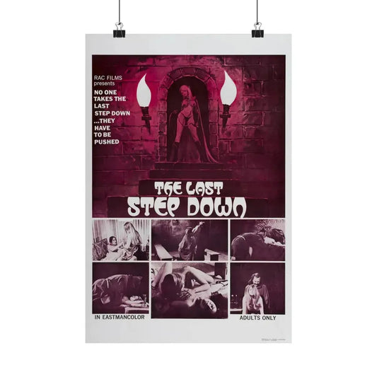 THE LAST STEP DOWN 1970 - Paper Movie Poster 12″ x 18″ Matte - The Sticker Space
