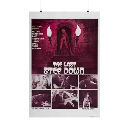 THE LAST STEP DOWN 1970 - Paper Movie Poster 24″ x 36″ Matte - The Sticker Space