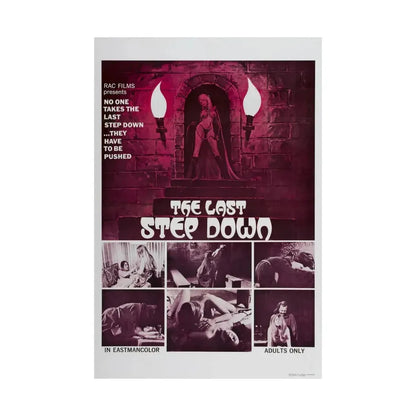 THE LAST STEP DOWN 1970 - Paper Movie Poster - The Sticker Space