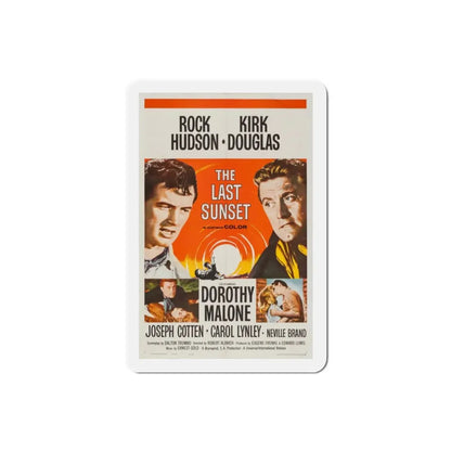 The Last Sunset 1961 Movie Poster Refrigerator Magnet 2 Inch - The Sticker Space