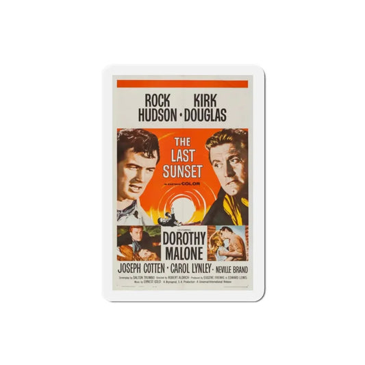 The Last Sunset 1961 Movie Poster Refrigerator Magnet 2 Inch - The Sticker Space