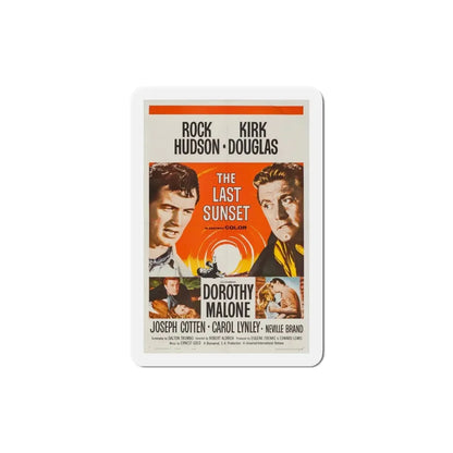 The Last Sunset 1961 Movie Poster Refrigerator Magnet 3 Inch - The Sticker Space