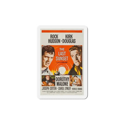 The Last Sunset 1961 Movie Poster Refrigerator Magnet 5 Inch - The Sticker Space
