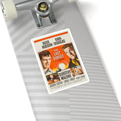 The Last Sunset 1961 Movie Poster - STICKER Vinyl Kiss-Cut Decal - The Sticker Space