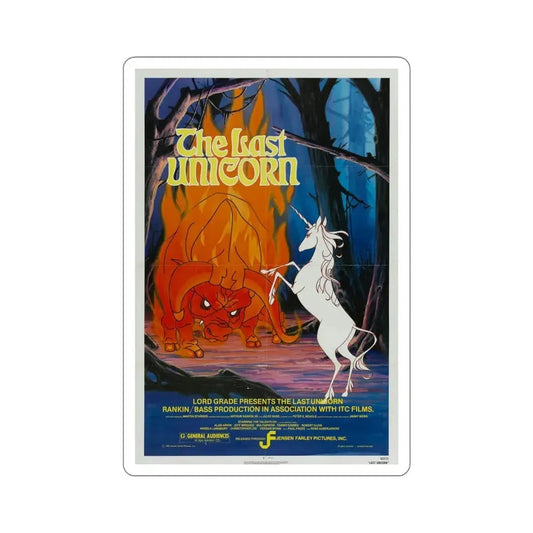The Last Unicorn 1982 Movie Poster STICKER Vinyl Die-Cut Decal 6 Inch - The Sticker Space