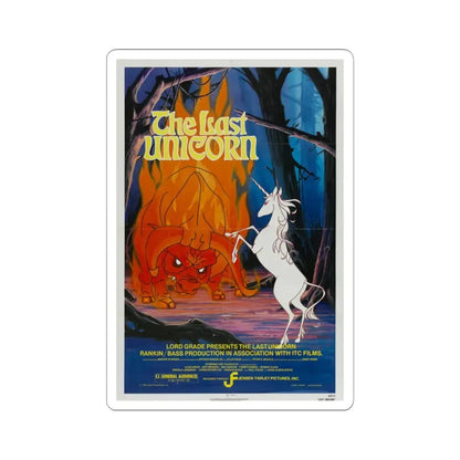 The Last Unicorn 1982 Movie Poster - STICKER Vinyl Kiss-Cut Decal 6 Inch White - The Sticker Space