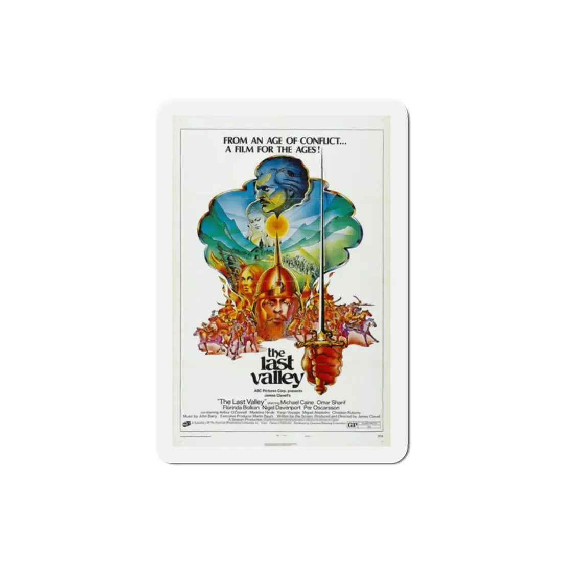 The Last Valley 1971 Movie Poster Refrigerator Magnet 2 Inch - The Sticker Space