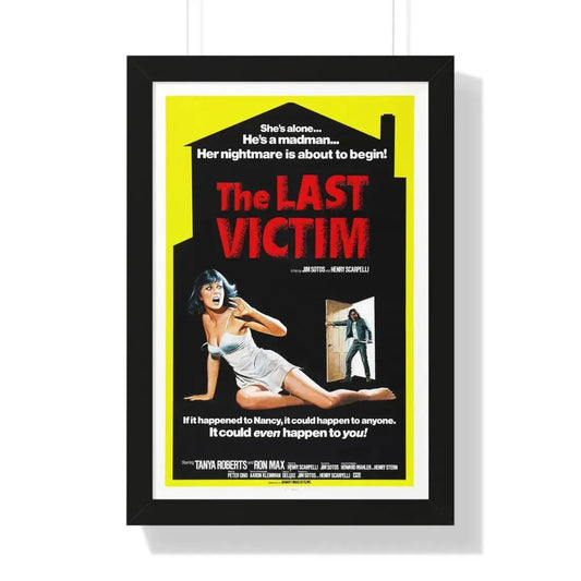 THE LAST VICTIM (FORCED ENTRY) 1975 - Framed Movie Poster 16″ x 24″ Black - The Sticker Space