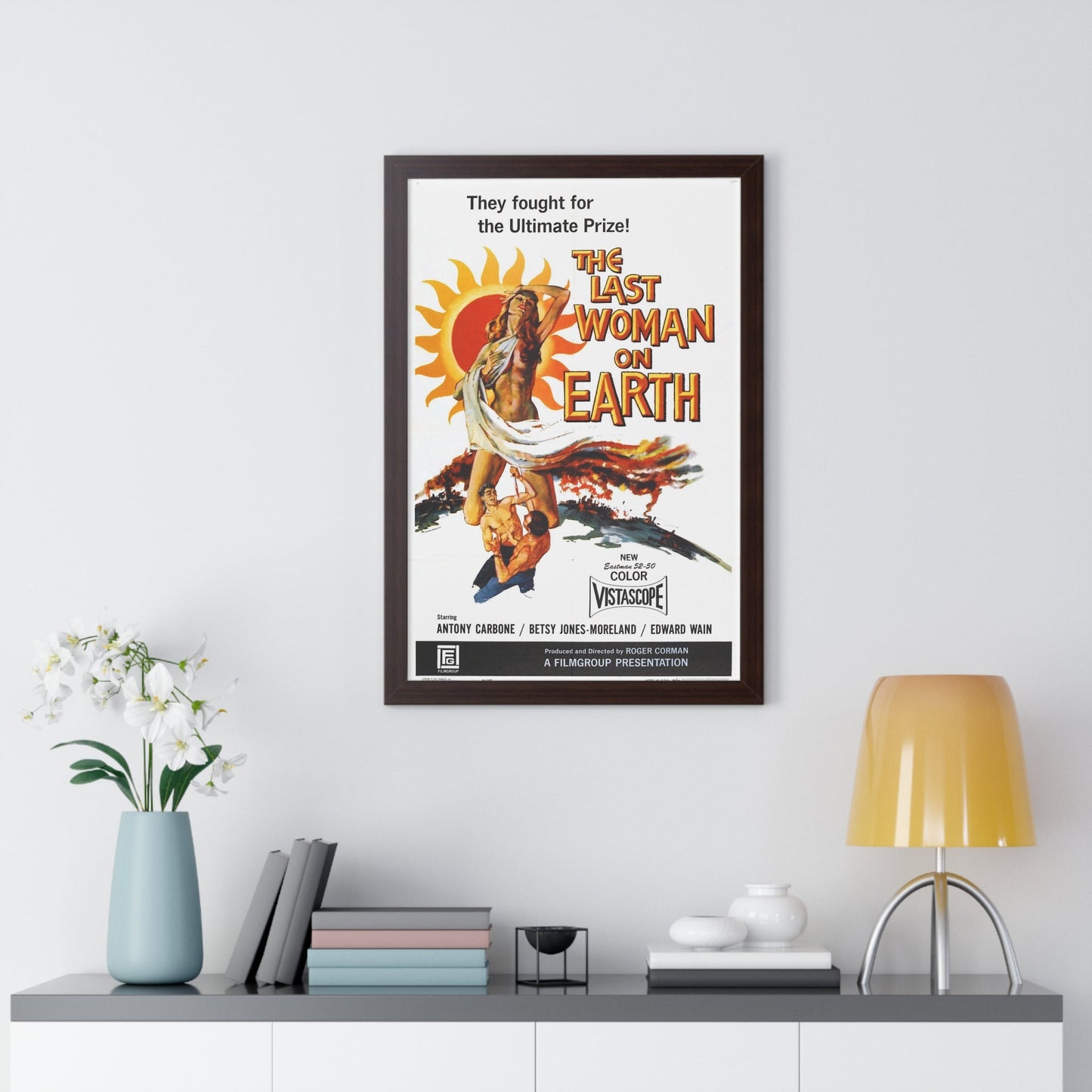 THE LAST WOMAN ON EARTH 1960 - Framed Movie Poster-The Sticker Space