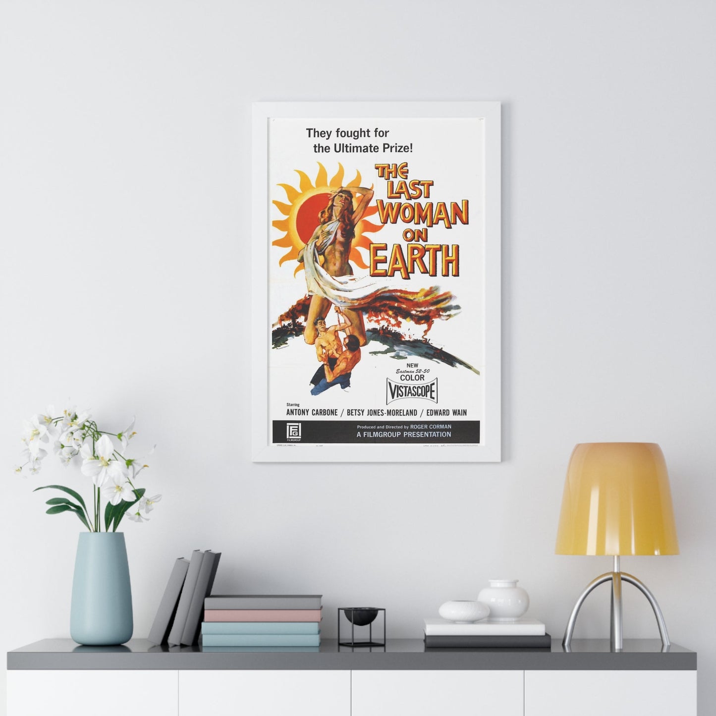 THE LAST WOMAN ON EARTH 1960 - Framed Movie Poster-The Sticker Space