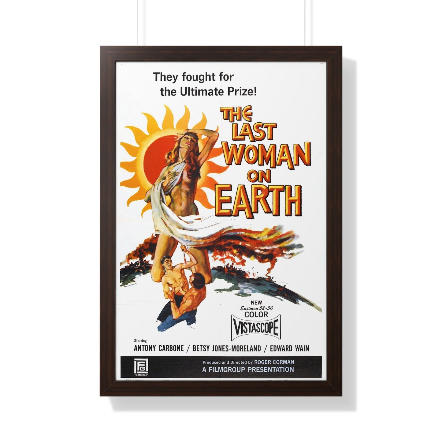 THE LAST WOMAN ON EARTH 1960 - Framed Movie Poster-20" x 30"-The Sticker Space