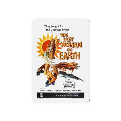 THE LAST WOMAN ON EARTH 1960 Movie Poster - Refrigerator Magnet 3 Inch Die-Cut - The Sticker Space