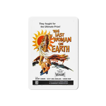 THE LAST WOMAN ON EARTH 1960 Movie Poster - Refrigerator Magnet 4 Inch Die-Cut - The Sticker Space