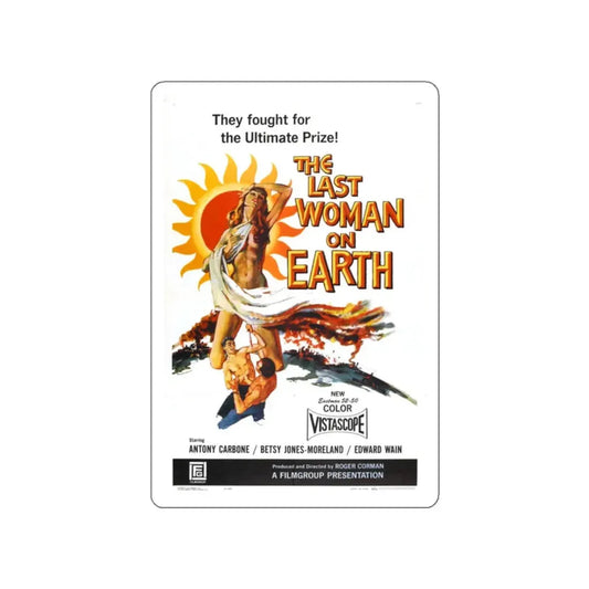 THE LAST WOMAN ON EARTH 1960 Movie Poster STICKER Vinyl Die-Cut Decal 2 Inch - The Sticker Space