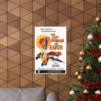 THE LAST WOMAN ON EARTH 1960 - Paper Movie Poster-The Sticker Space