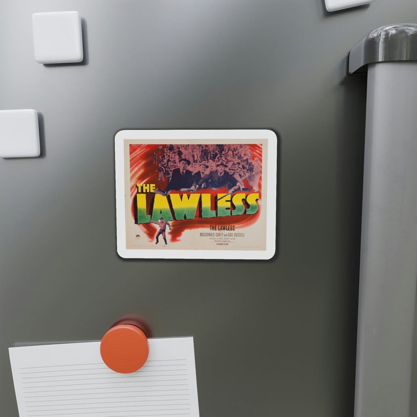 The Lawless 1950 Movie Poster Die-Cut Magnet-The Sticker Space