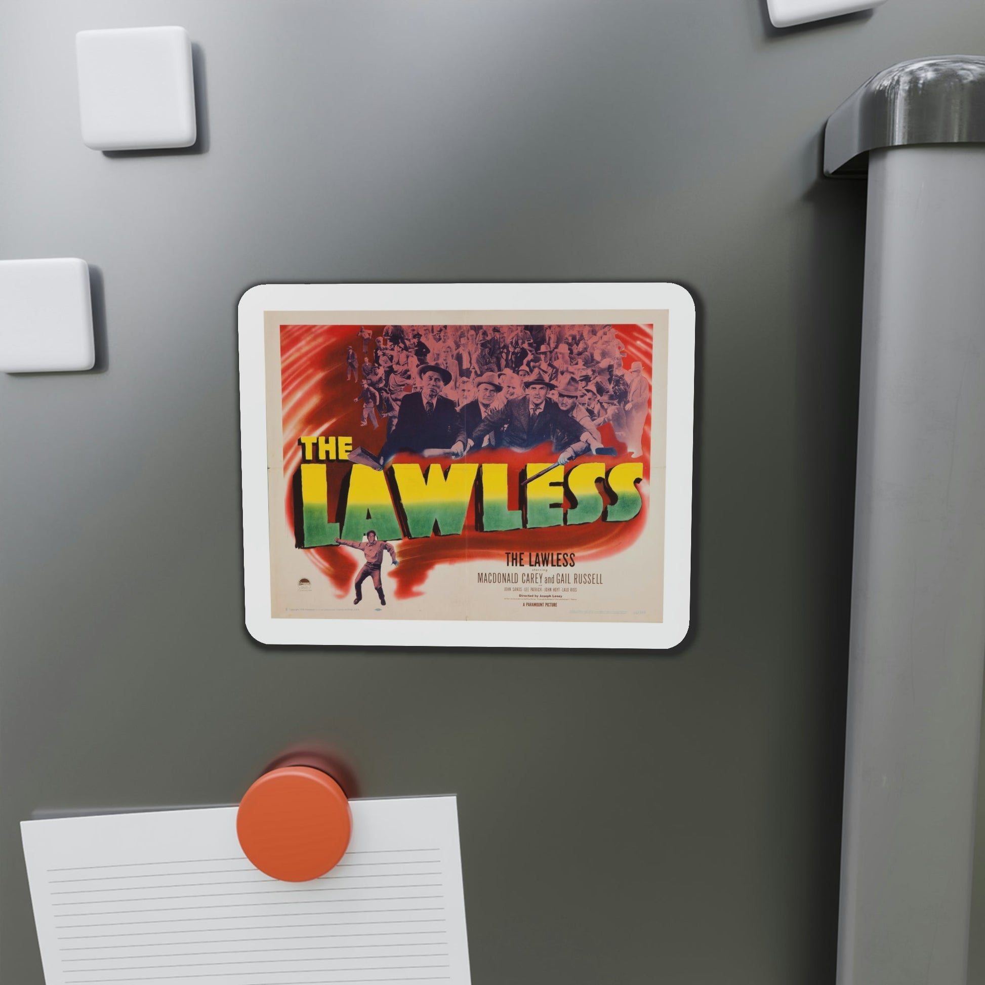 The Lawless 1950 Movie Poster Die-Cut Magnet-The Sticker Space