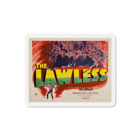 The Lawless 1950 Movie Poster Refrigerator Magnet 2 Inch - The Sticker Space