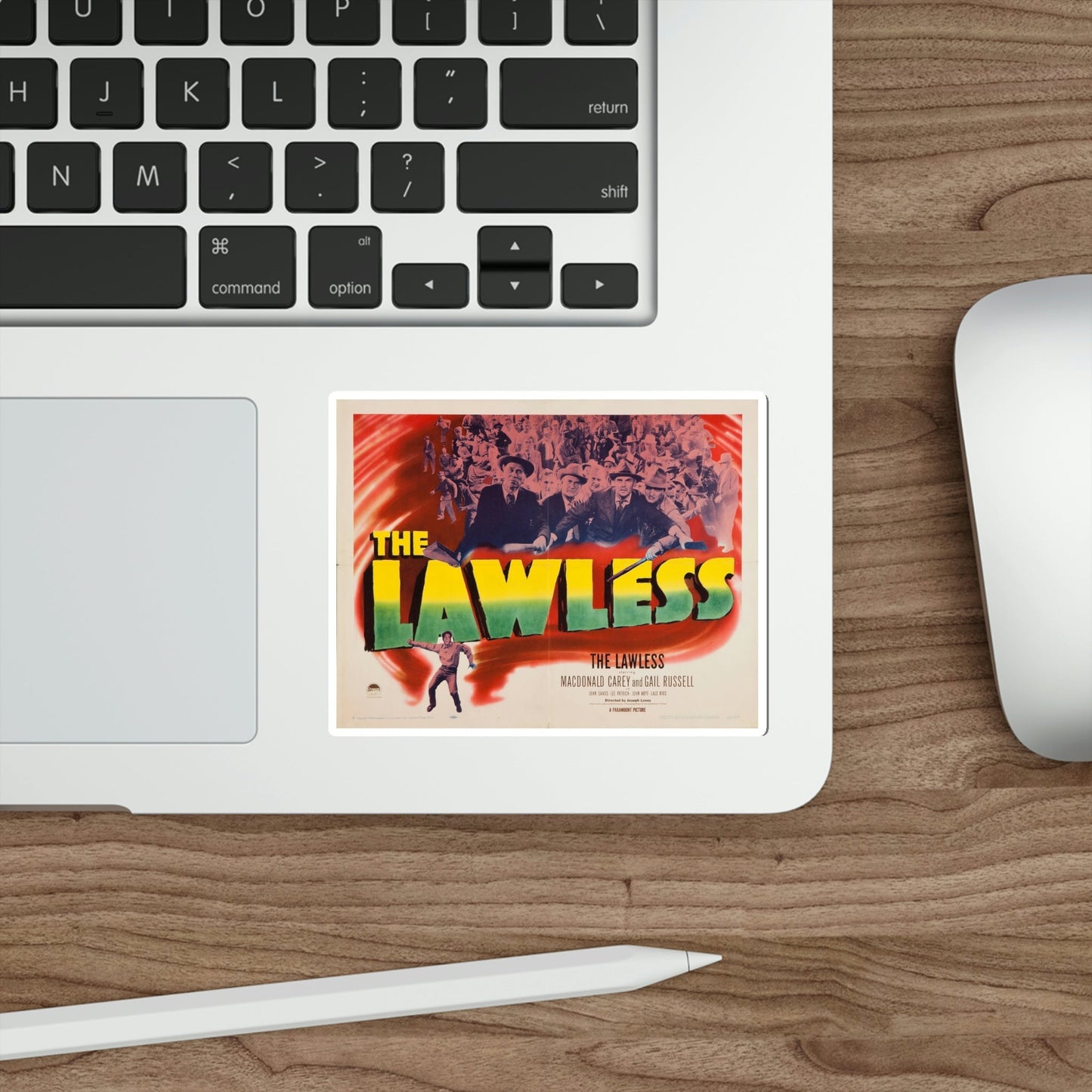 The Lawless 1950 Movie Poster STICKER Vinyl Die-Cut Decal-The Sticker Space