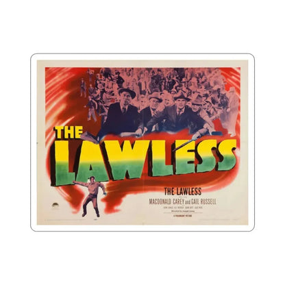 The Lawless 1950 Movie Poster STICKER Vinyl Die-Cut Decal 2 Inch - The Sticker Space