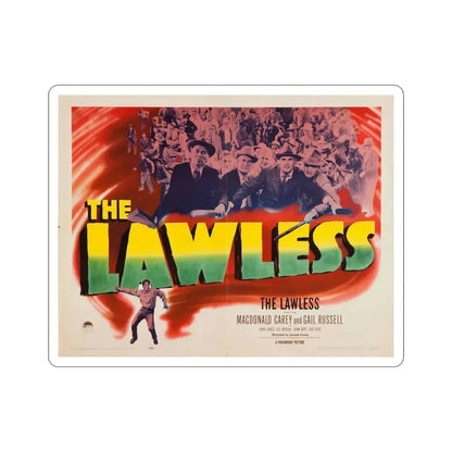 The Lawless 1950 Movie Poster STICKER Vinyl Die-Cut Decal 3 Inch - The Sticker Space