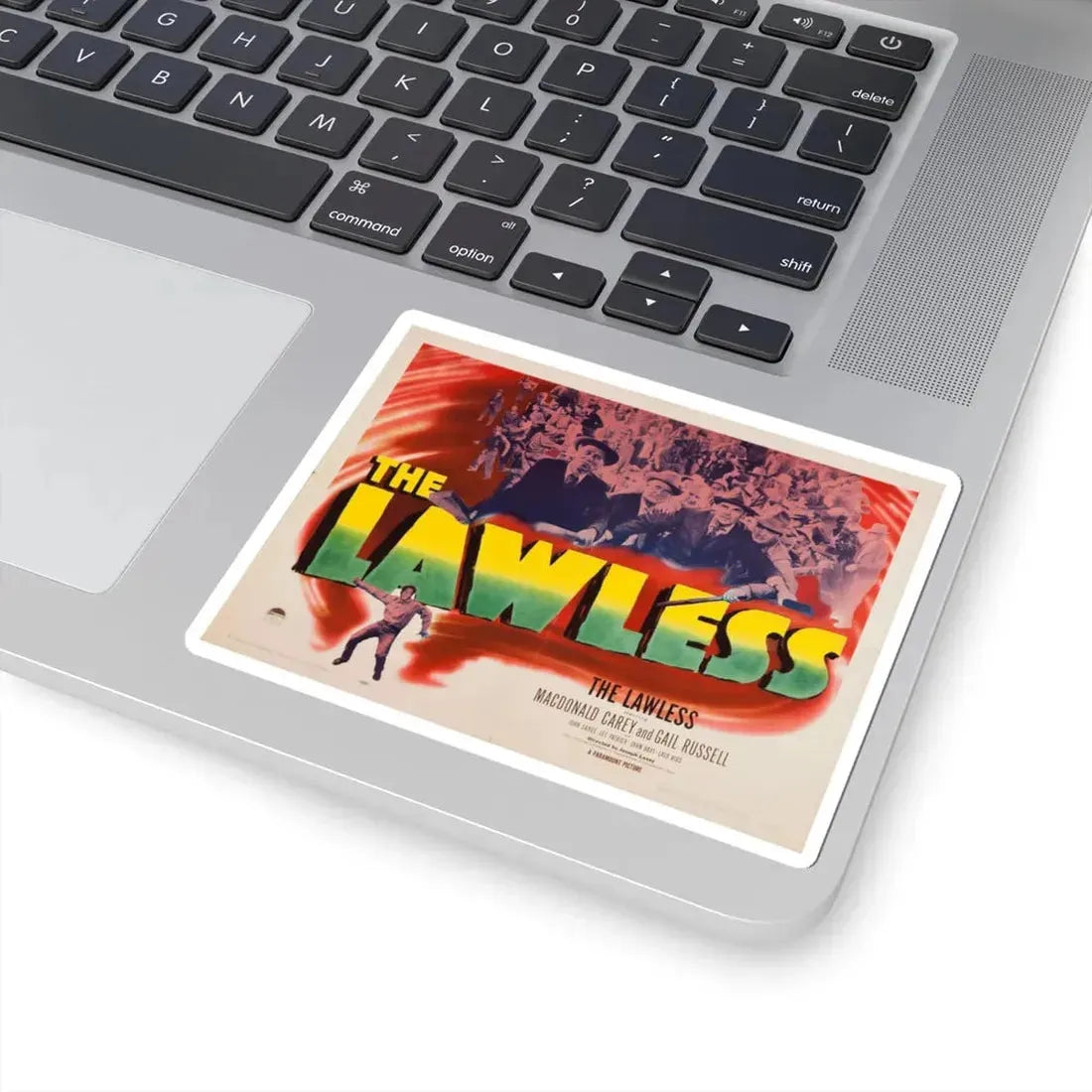 The Lawless 1950 Movie Poster - STICKER Vinyl Kiss-Cut Decal - The Sticker Space