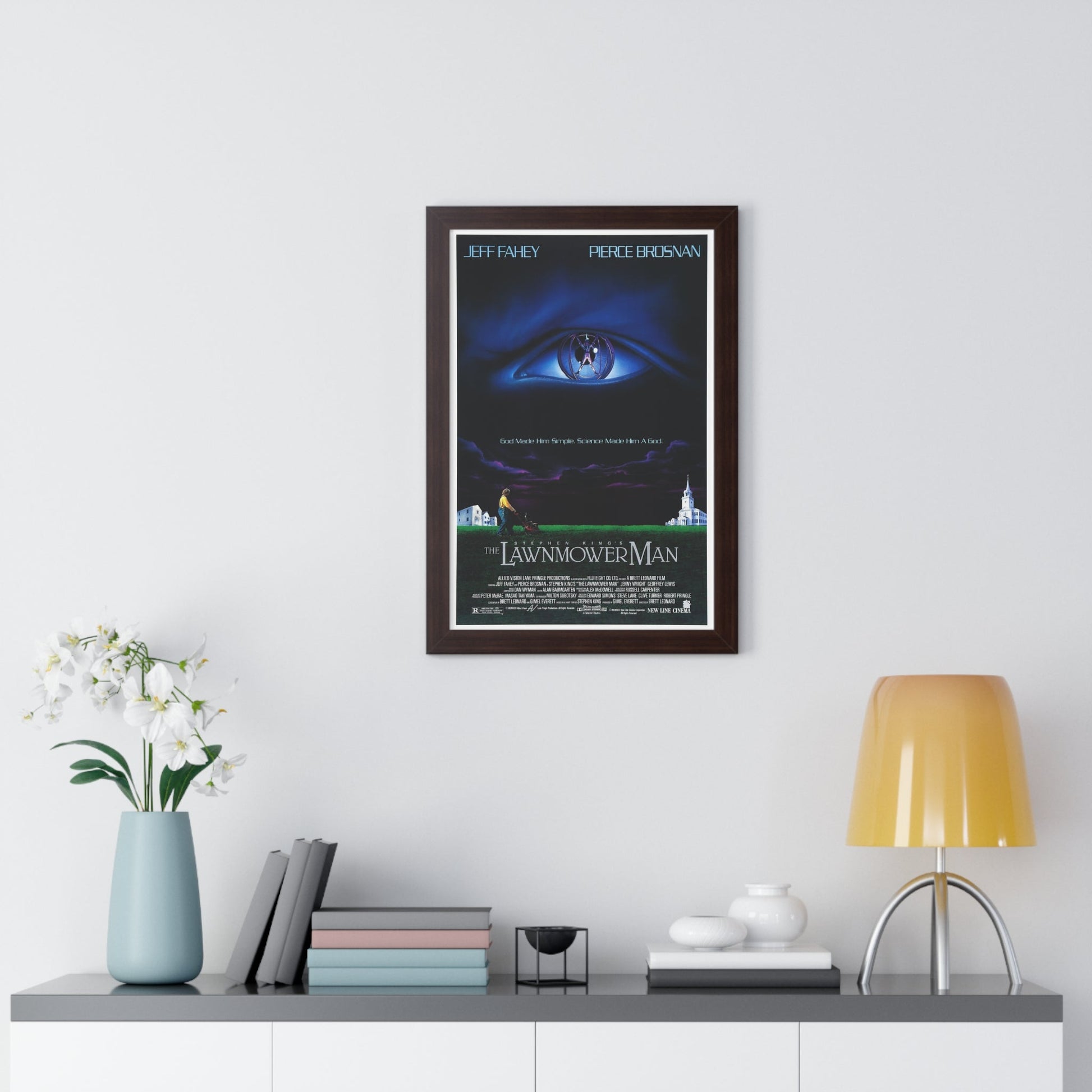 THE LAWNMOWER MAN 1992 - Framed Movie Poster-The Sticker Space