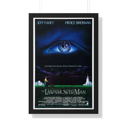 THE LAWNMOWER MAN 1992 - Framed Movie Poster 20" x 30" Black - The Sticker Space