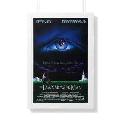 THE LAWNMOWER MAN 1992 - Framed Movie Poster 20" x 30" White - The Sticker Space