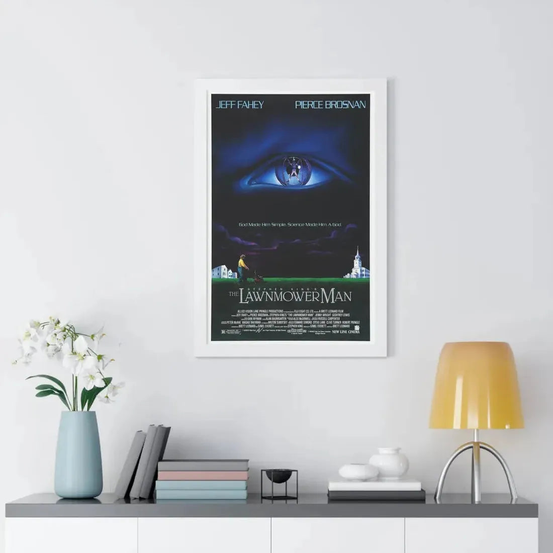 THE LAWNMOWER MAN 1992 - Framed Movie Poster - The Sticker Space