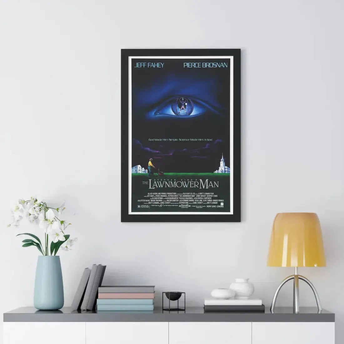 THE LAWNMOWER MAN 1992 - Framed Movie Poster - The Sticker Space